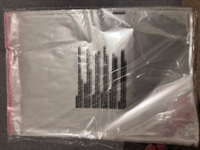 Clear Poly Bags 12" x 16" photo review